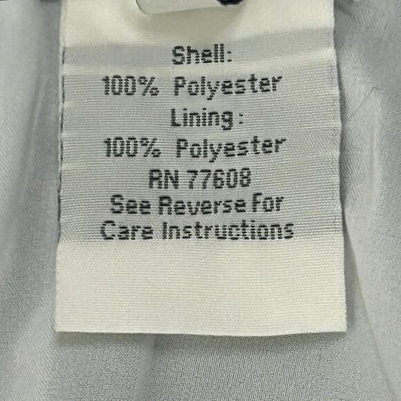 J Peterman Sleeveless Mini Sheath Dress in Navy Blue White Colorblock - Picture 5 of 5